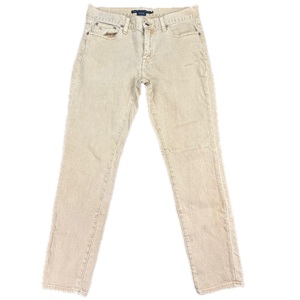 Ralph‎ Lauren Sport Jeans Mens 30 Tan Slim Fit Stretch Denim Pants